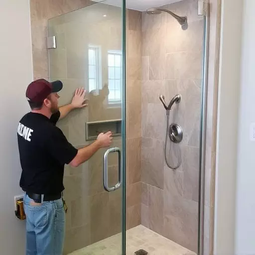 swinging glass shower door installation lake Orion Michigan,swinging glass shower door installation steps,tools required for swinging shower door installation