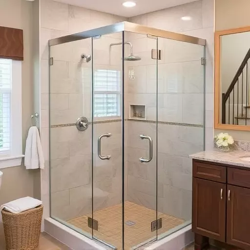 swinging shower doors lake Orion Michigan,swinging shower door designs,swinging shower door materials