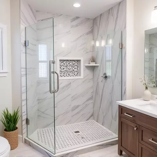 affordable frameless shower doors lake Orion Michigan,affordable frameless shower door options,budget-friendly frameless shower doors