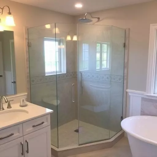bathroom glass door installers lake Orion Michigan,bathroom glass door installation services,frameless glass door installers