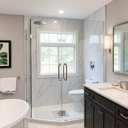 bathroom glass door installers lake Orion Michigan,bathroom glass door installation services,frameless glass door installers