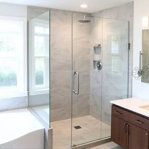 bathroom glass door installers lake Orion Michigan,bathroom glass door installation services,frameless glass door installers