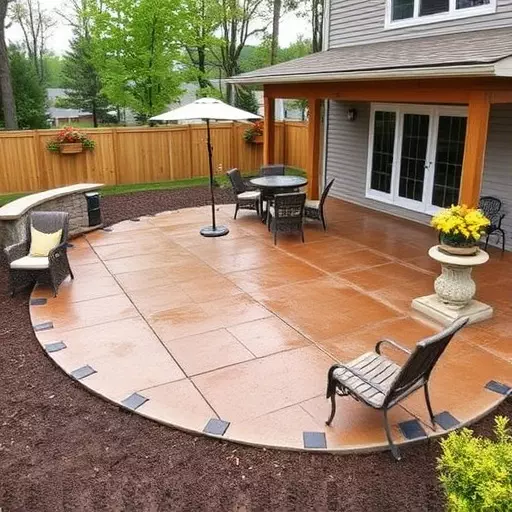 Concrete patio design ideas Oak Harbor Ohio,Benefits of concrete patios,Stamped concrete patios