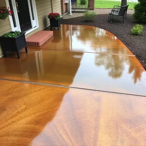 Concrete staining services Oak Harbor Ohio,Benefits of concrete staining,Acid-stained concrete