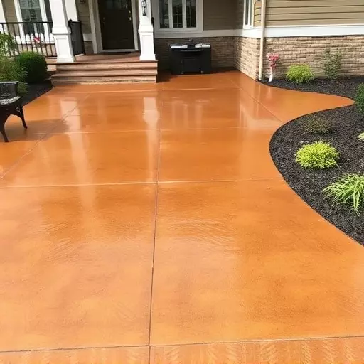 Concrete staining services Oak Harbor Ohio,Benefits of concrete staining,Acid-stained concrete