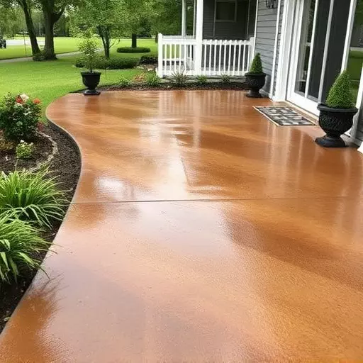 Concrete staining services Oak Harbor Ohio,Benefits of concrete staining,Acid-stained concrete