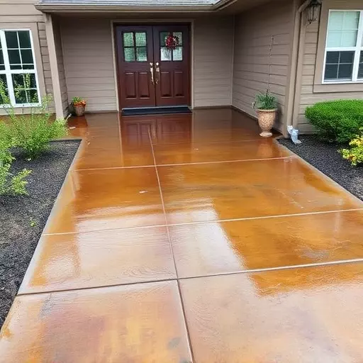Concrete staining services Oak Harbor Ohio,Benefits of concrete staining,Acid-stained concrete