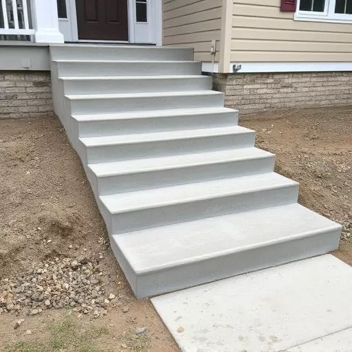 Concrete step construction process toledo,Residential concrete steps,Commercial concrete step construction