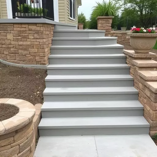 Concrete step construction process toledo,Residential concrete steps,Commercial concrete step construction