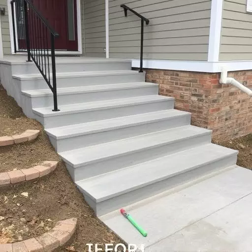 Concrete step construction process toledo,Residential concrete steps,Commercial concrete step construction