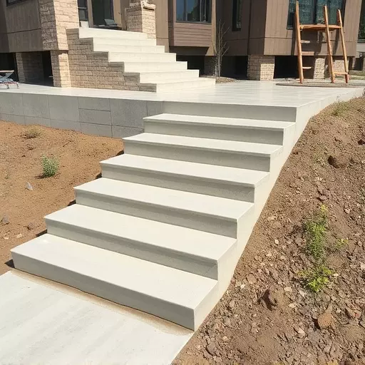 Concrete step construction process toledo,Residential concrete steps,Commercial concrete step construction