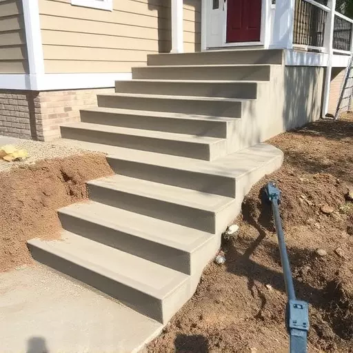 Concrete step construction process toledo,Residential concrete steps,Commercial concrete step construction