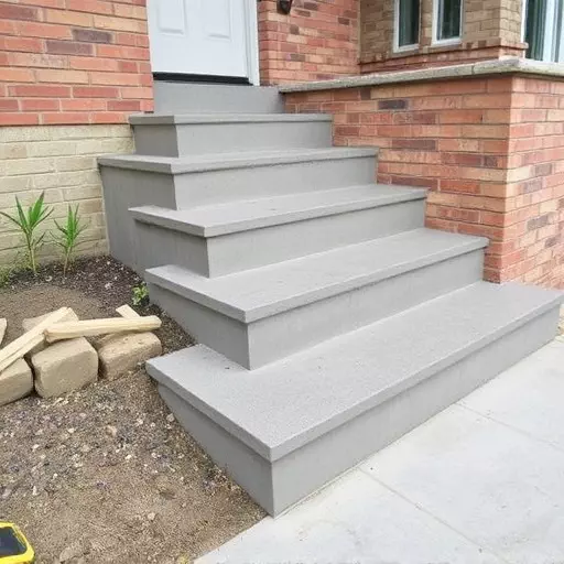 Concrete step construction process toledo,Residential concrete steps,Commercial concrete step construction