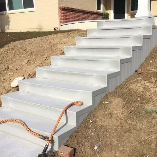 Concrete step construction process toledo,Residential concrete steps,Commercial concrete step construction