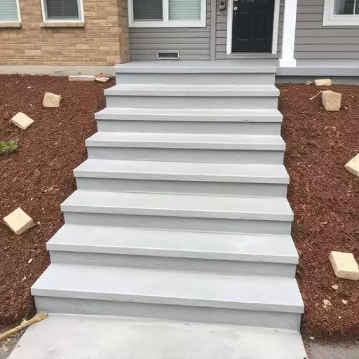 Concrete step construction process toledo,Residential concrete steps,Commercial concrete step construction