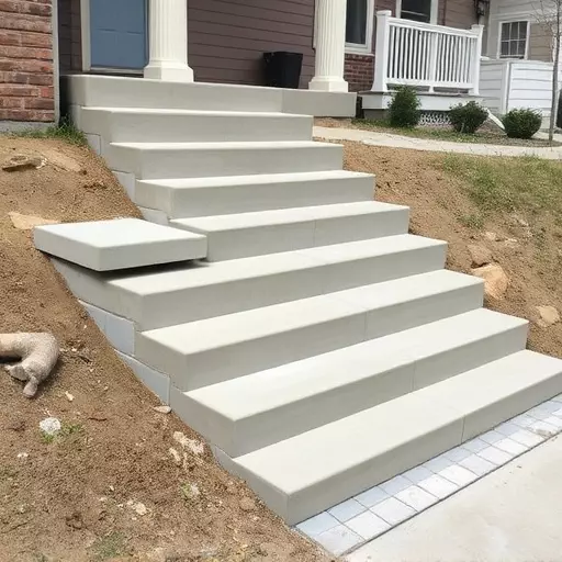 Concrete step construction process toledo,Residential concrete steps,Commercial concrete step construction