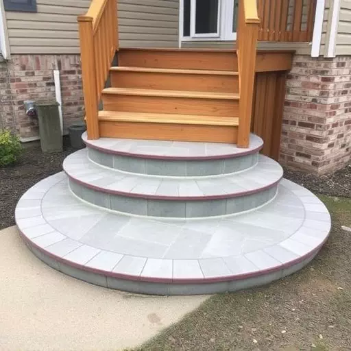Custom concrete steps Oak Harbor Ohio,Custom wooden steps,Custom metal steps