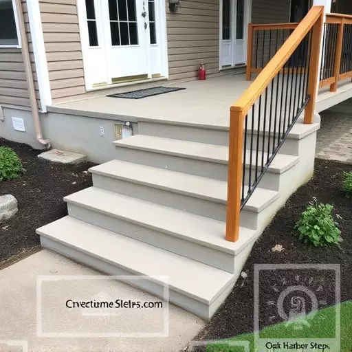Custom concrete steps Oak Harbor Ohio,Custom wooden steps,Custom metal steps