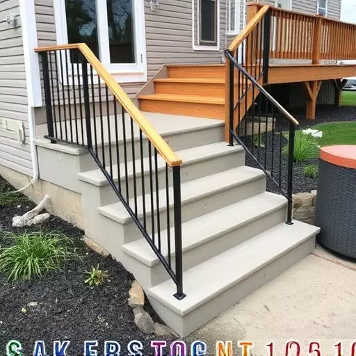 Custom concrete steps Oak Harbor Ohio,Custom wooden steps,Custom metal steps