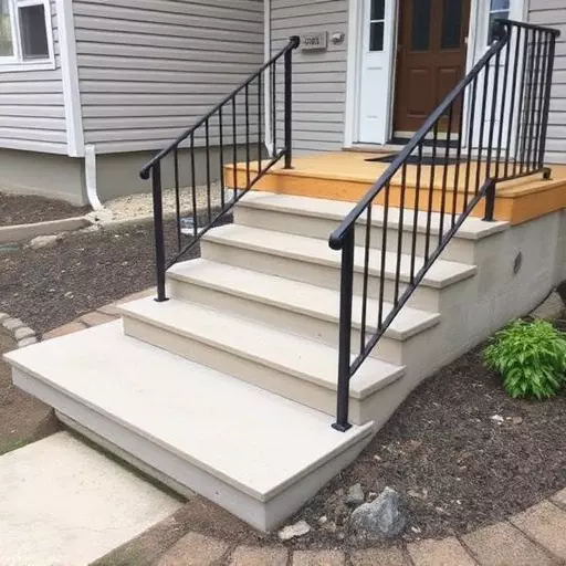 Custom concrete steps Oak Harbor Ohio,Custom wooden steps,Custom metal steps