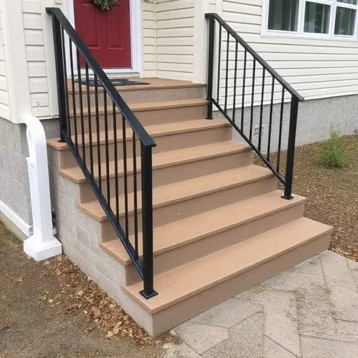 Custom concrete steps Oak Harbor Ohio,Custom wooden steps,Custom metal steps