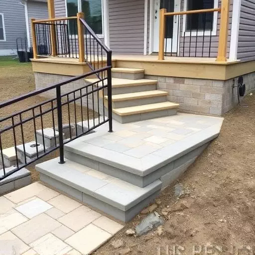 Custom concrete steps Oak Harbor Ohio,Custom wooden steps,Custom metal steps