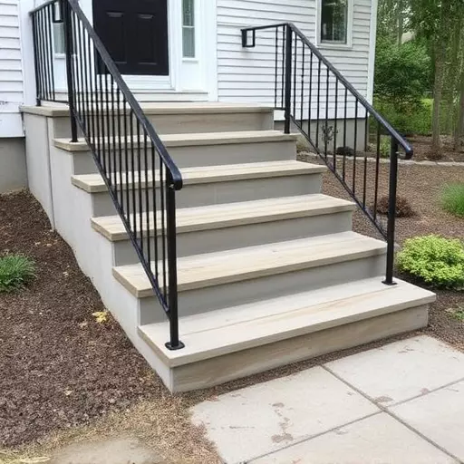 Custom concrete steps Oak Harbor Ohio,Custom wooden steps,Custom metal steps