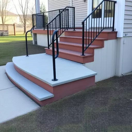 Custom concrete steps Oak Harbor Ohio,Custom wooden steps,Custom metal steps
