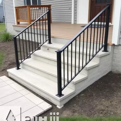 Custom concrete steps Oak Harbor Ohio,Custom wooden steps,Custom metal steps