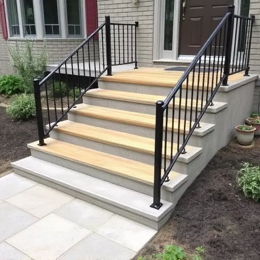 Custom concrete steps Oak Harbor Ohio,Custom wooden steps,Custom metal steps