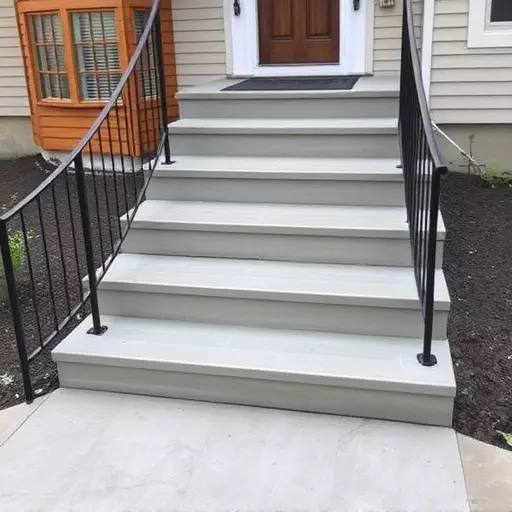 Custom concrete steps Oak Harbor Ohio,Custom wooden steps,Custom metal steps