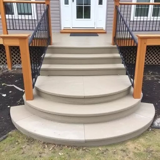 Custom concrete steps Oak Harbor Ohio,Custom wooden steps,Custom metal steps