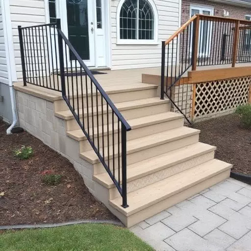 Custom concrete steps Oak Harbor Ohio,Custom wooden steps,Custom metal steps