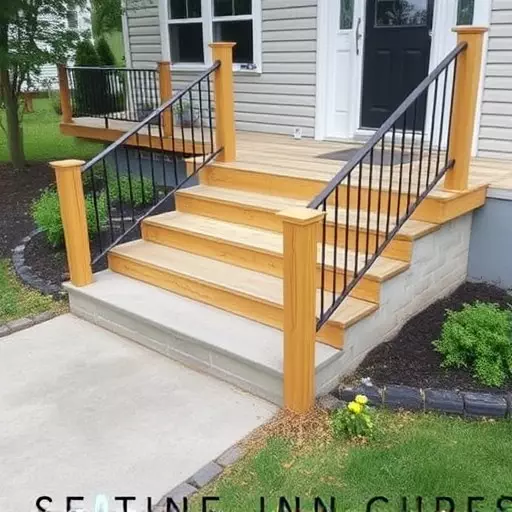 Custom concrete steps Oak Harbor Ohio,Custom wooden steps,Custom metal steps