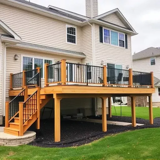 custom deck installation wisconsin,custom deck design services,multi-level deck installation