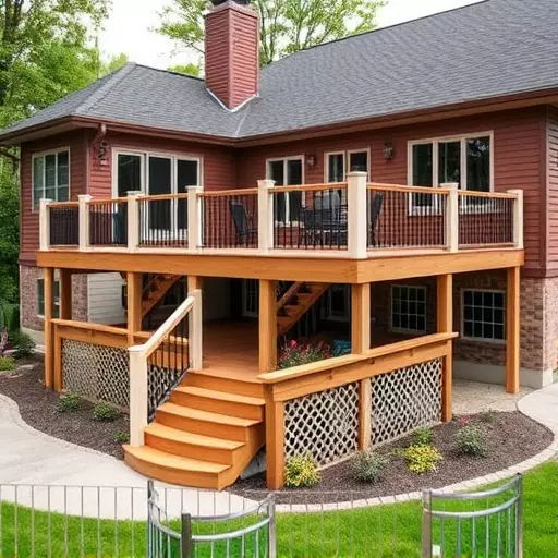 custom deck installation wisconsin,custom deck design services,multi-level deck installation