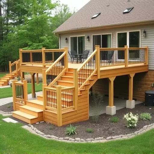 custom deck installation wisconsin,custom deck design services,multi-level deck installation