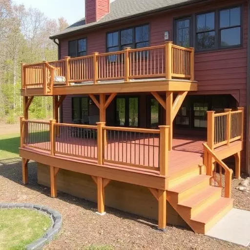 custom deck installation wisconsin,custom deck design services,multi-level deck installation