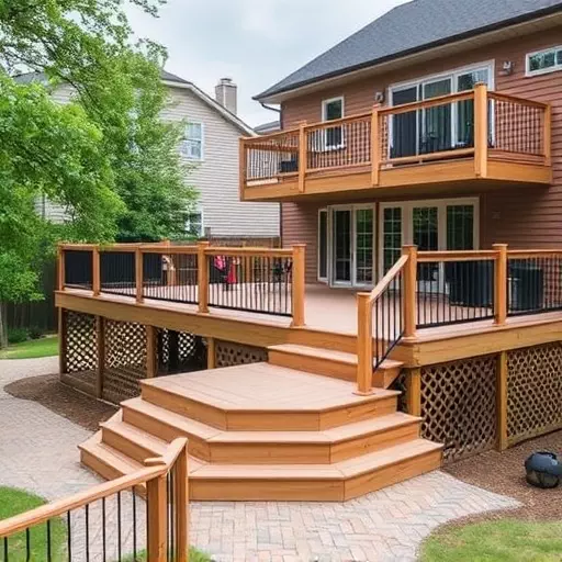 custom deck installation wisconsin,custom deck design services,multi-level deck installation