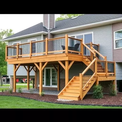 custom deck installation wisconsin,custom deck design services,multi-level deck installation