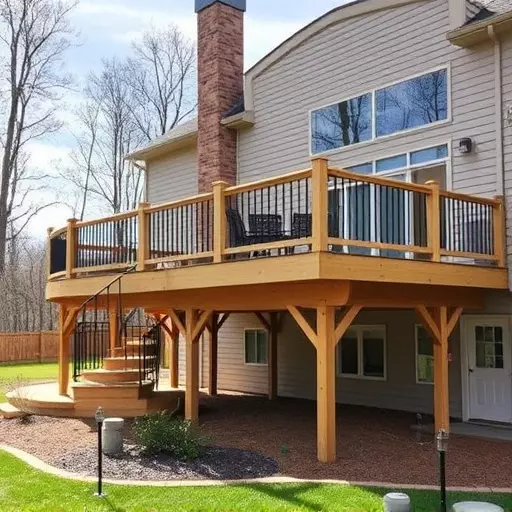 custom deck installation wisconsin,custom deck design services,multi-level deck installation