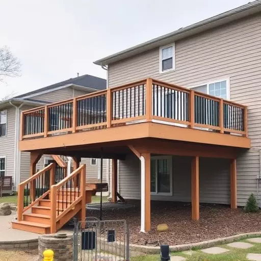 custom deck installation wisconsin,custom deck design services,multi-level deck installation
