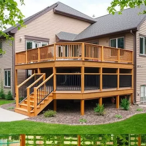 custom deck installation wisconsin,custom deck design services,multi-level deck installation