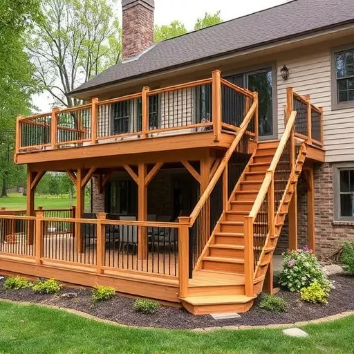 custom deck installation wisconsin,custom deck design services,multi-level deck installation