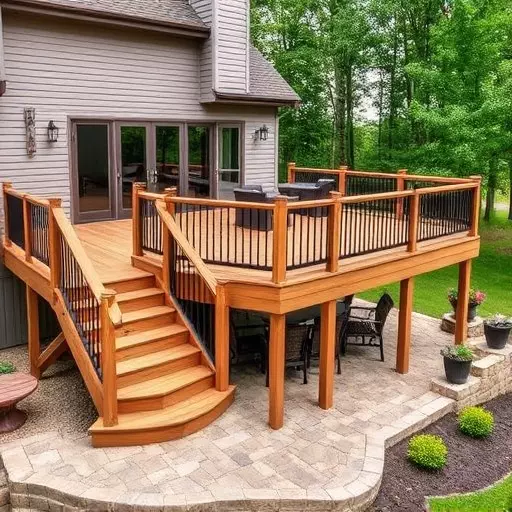 custom deck installation wisconsin,custom deck design services,multi-level deck installation