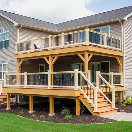 custom deck installation wisconsin,custom deck design services,multi-level deck installation