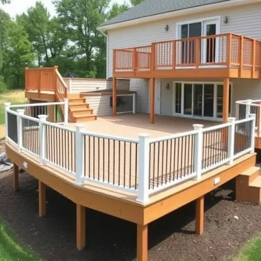 custom deck installation wisconsin,custom deck design services,multi-level deck installation