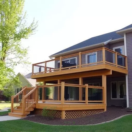 custom deck installation wisconsin,custom deck design services,multi-level deck installation