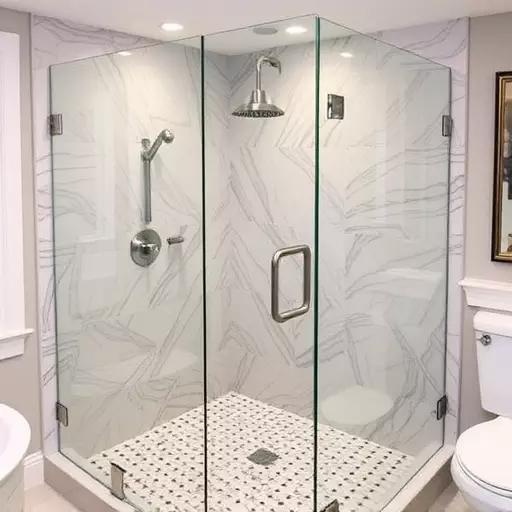 custom frameless shower enclosures lake Orion Michigan,custom frameless shower enclosure designs,benefits of custom frameless shower enclosures