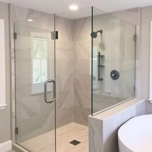 custom frameless shower enclosures lake Orion Michigan,custom frameless shower enclosure designs,benefits of custom frameless shower enclosures